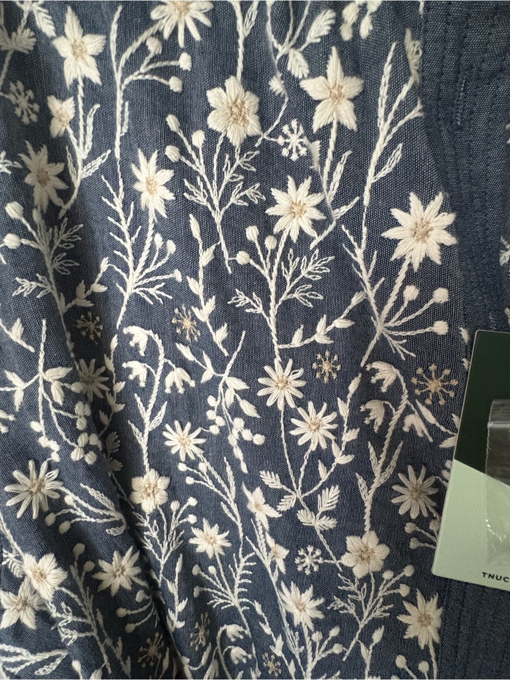 Tuckernuck Embroidered Chambray Wildflower Meadows Prescott Dress XXL - Picture 6 of 10